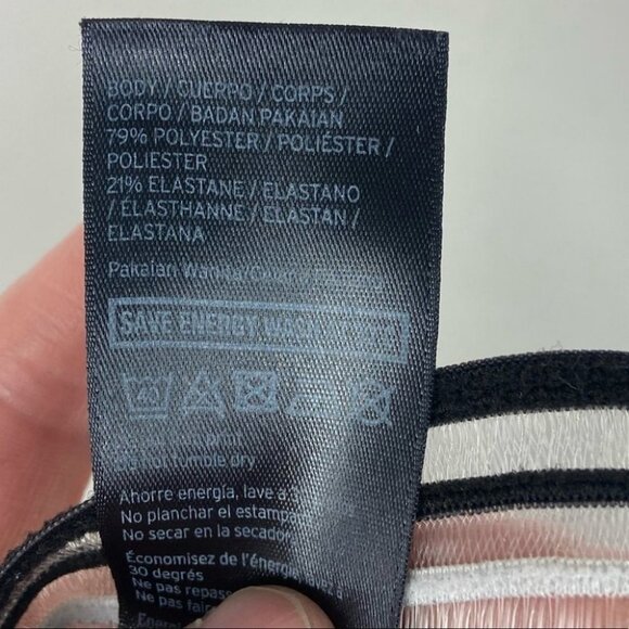 Ivy Park Logo Leggings Black White Size XS Stripe Cuff Beyonce Quick Dry Beyonce - Picture 6 of 9